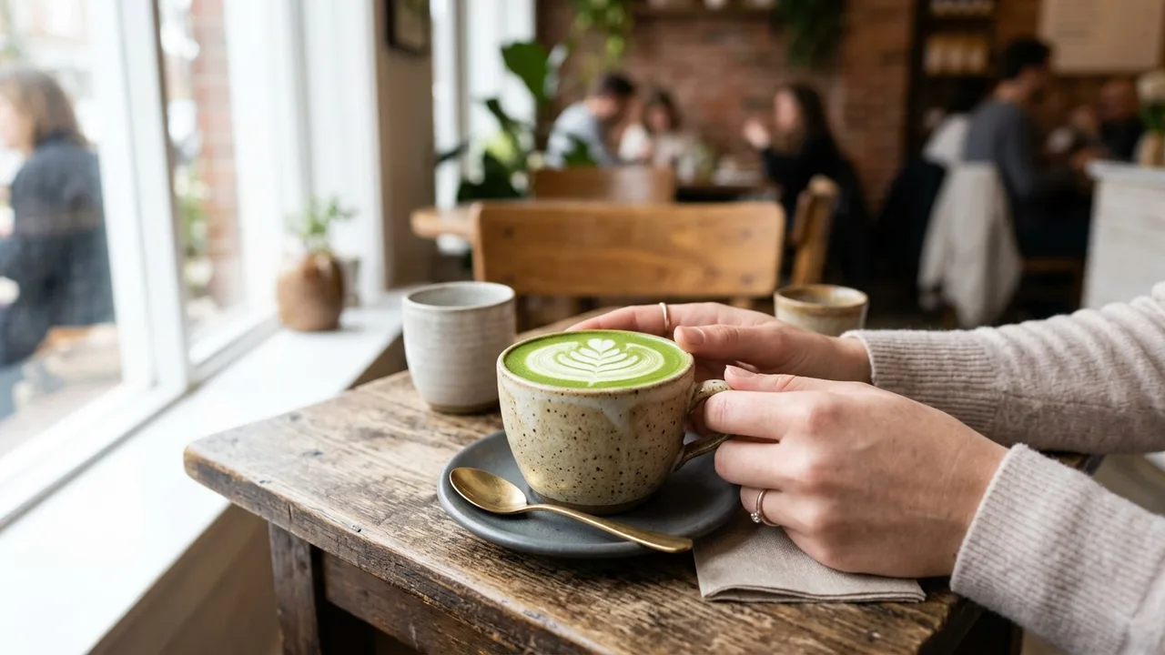 Stonemill Matcha signature latte