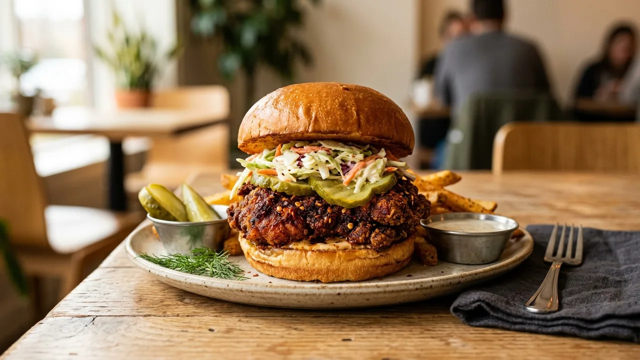 Southerns Nashville hot chicken sandwich
