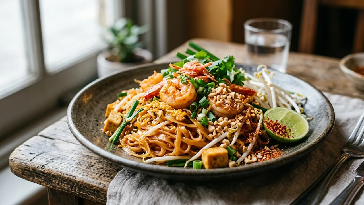 Thai D-Jing pad thai noodles