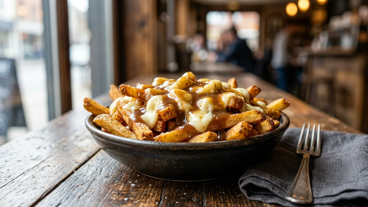 Potato Champion Belgian poutine with cheese curds