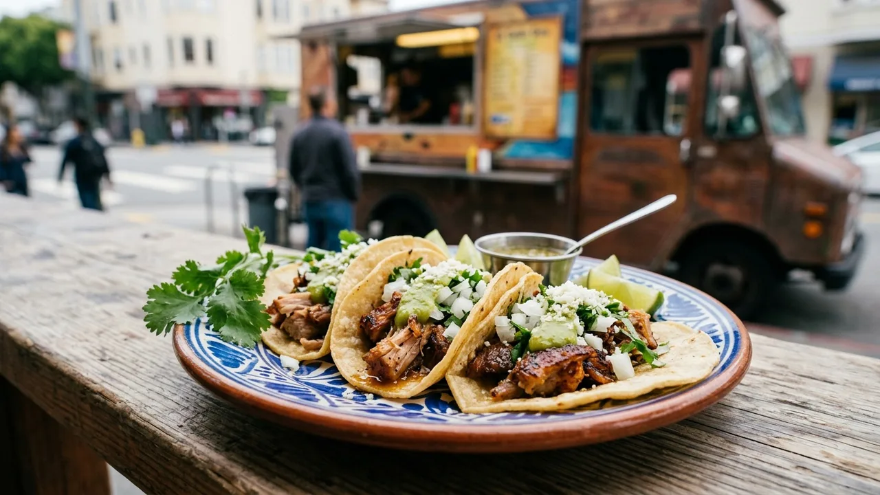 El Gallo Giro carnitas tacos - Mission District San Francisco food truck