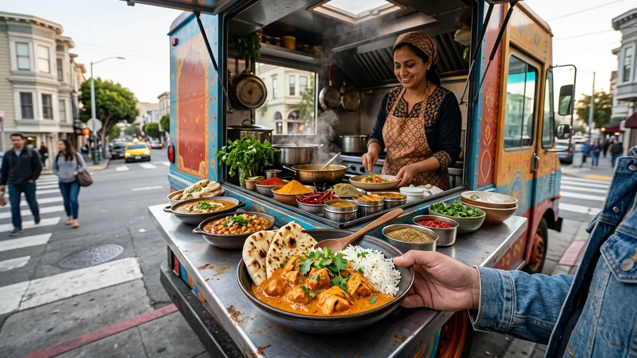 Curry Up Now food truck - Indian street food San Francisco